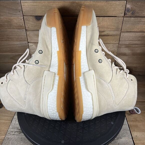 Adidas Mens Size 11 Rivalry RM x Eric Emanuel Linen High Top Lace Up Sneakers - Picture 8 of 10